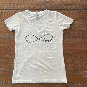 Infinity Love t-shirt fits like a medium